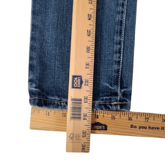 American Eagle Jeans Women 6 32x26 Stretch Slouchy Medium Wash Mid Rise Blue 90s - Picture 13 of 14